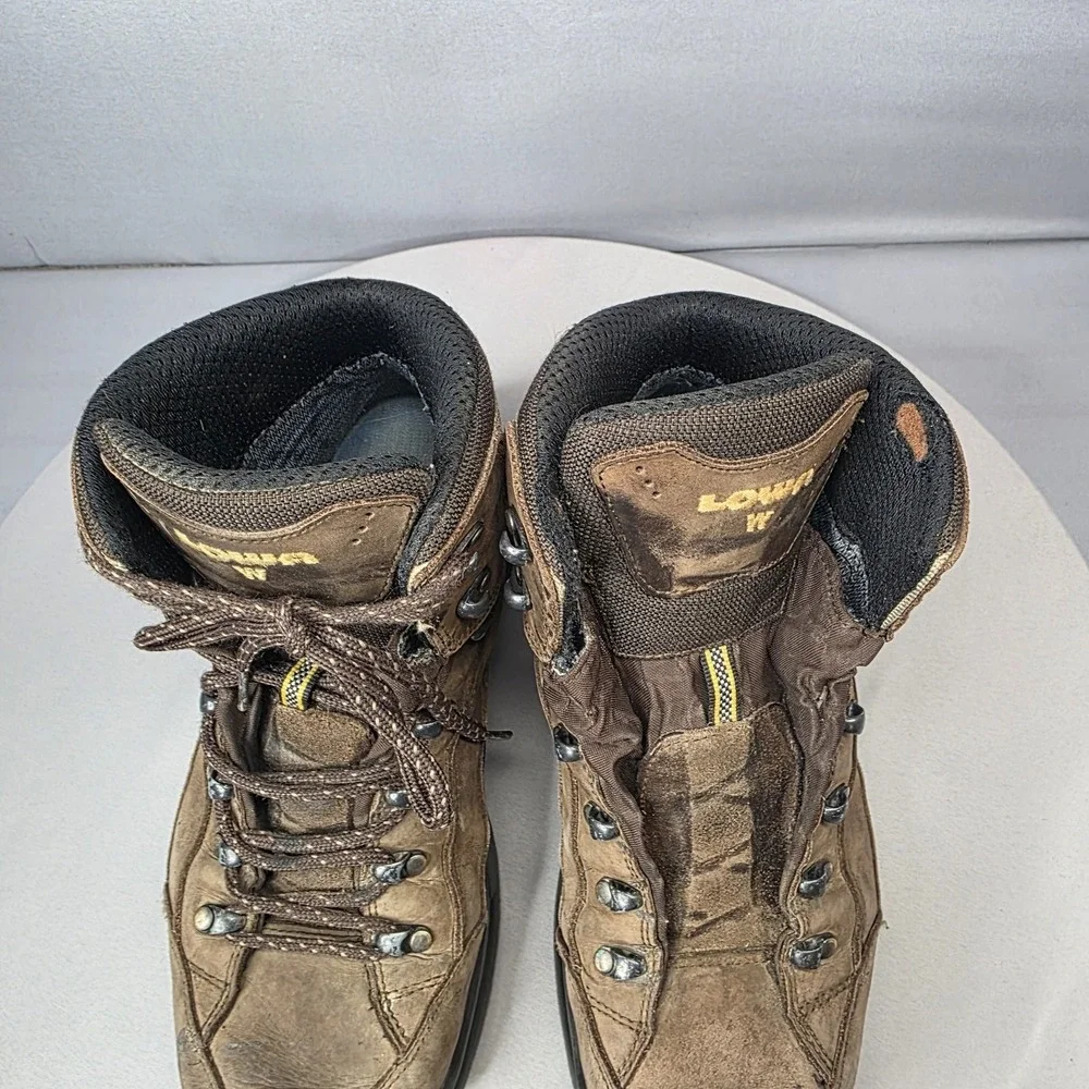 Lowa Renegade GTX Mid W Boots Mens Size 9 Brown Waterproof Hiking Vibram Trail